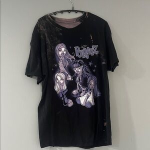 Bratz Black Graphic Women's Tee Size Medium